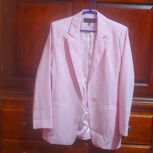 Pink oversized blazer